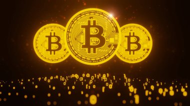 Bitcoin kripto para birimi, sanal para kavramı.