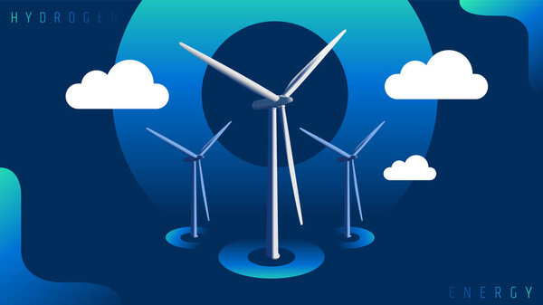 Зеленый водород: альтернатива, которая уменьшает выбросы и заботится о нашей планете. Зеленый водород производится с помощью чистой электроэнергии из возобновляемых источников энергии для электролиза воды (H2O)