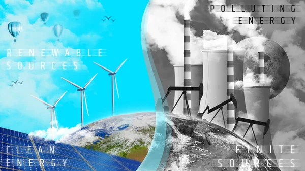 Pollution Green Environment Renewable Energy Concept — Stock Photo, Image