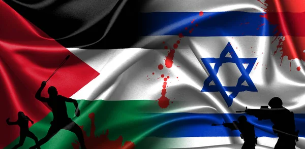 Israel Contra Palestina Relaciones Israel Palestina — Foto de Stock
