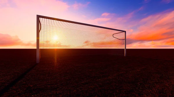 Soccer goal — Stock Photo, Image