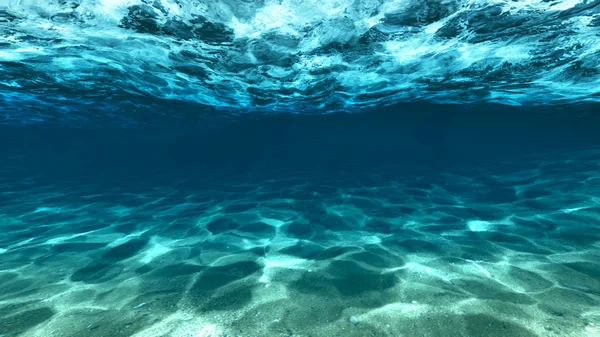 Surface of sand under water — Stock Photo, Image