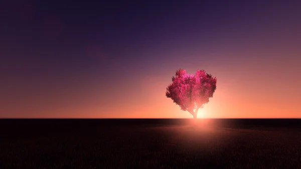 Heart tree — Stock Photo, Image