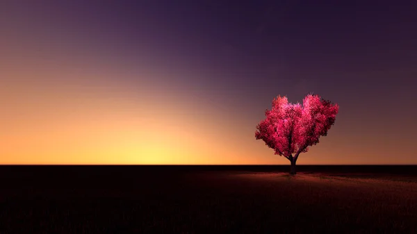 Heart tree — Stock Photo, Image