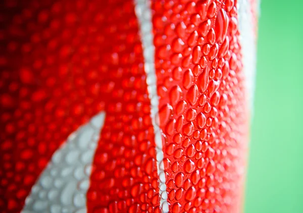 Water drop on soda cans — Stock Photo, Image