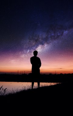 gölge adam silüeti