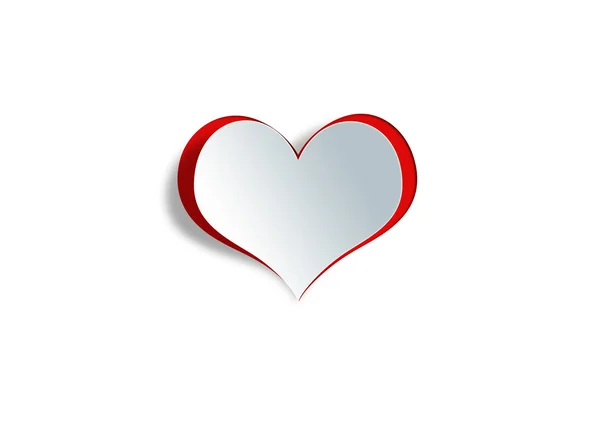 Heart shape on paper craft — Stock Photo, Image