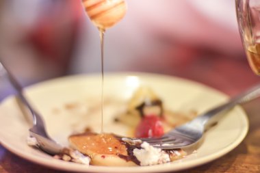 Dondurma ve tatlı pancake