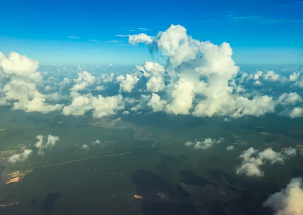 cloud above the blue sky