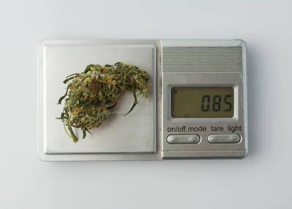 Hromada Marihuany Vážená Malém Měřítku — Stock fotografie