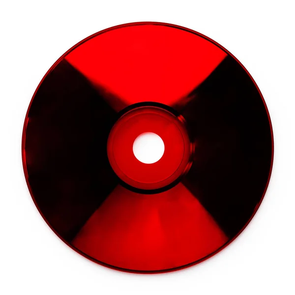 Disk Atau Dvd Diisolasi Pada Latar Belakang Putih Diska Datar — Stok Foto