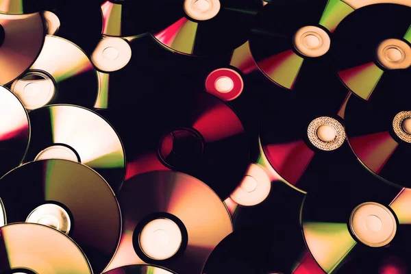 Ρετρό Μουσικό Υπόβαθρο Από Δίσκους — Φωτογραφία Αρχείου