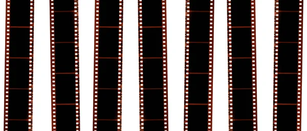 35mm tape strip film isolated on white background.