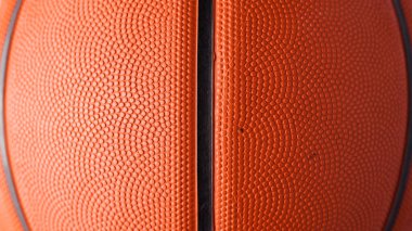 Basketbol kauçuk turuncu top yakın çekim dokusu arka plan.