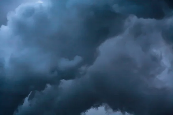 Grand Nuage Dramatique Sur Ciel Nuageux Émissions Usine Pollution Atmosphérique — Photo