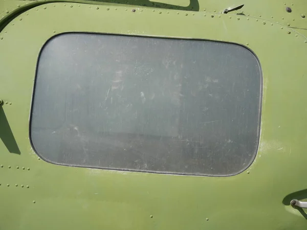 Ancien Hélicoptère Militaire Abandonné Hélicoptère Non Opérationnel Cassé Vert — Photo