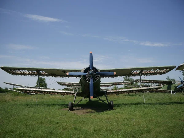 Old Abandoned Plane Base Abandoned Broken Planes — Stock Photo, Image