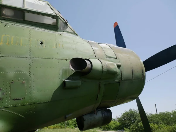 Velho Avião Abandonado Base Aviões Abandonados Quebrados — Fotografia de Stock