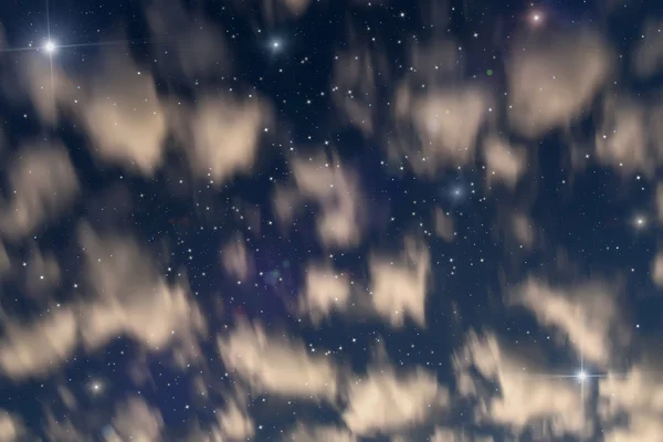 Sky stjärnor moln bakgrund — Stockfoto