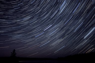 yıldız Gölü gökyüzü orman parçaları