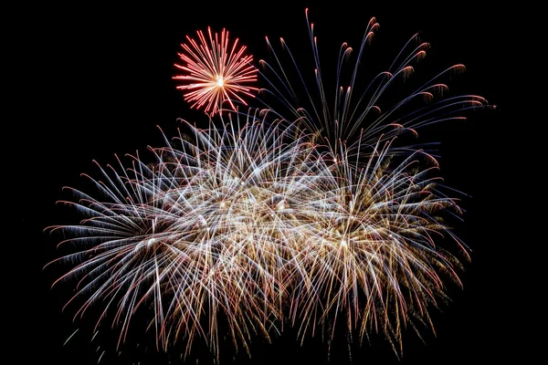 Fireworks salute celebration — Stock Photo, Image