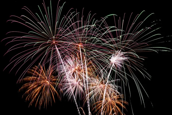 Fireworks salute celebration Stock Image