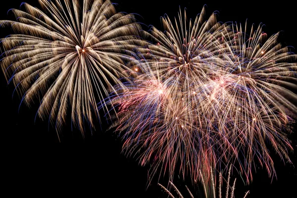 Fireworks salute celebration — Stock Photo, Image
