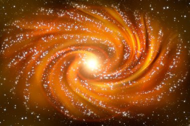 Evren alan yıldız sarmal bulutsu