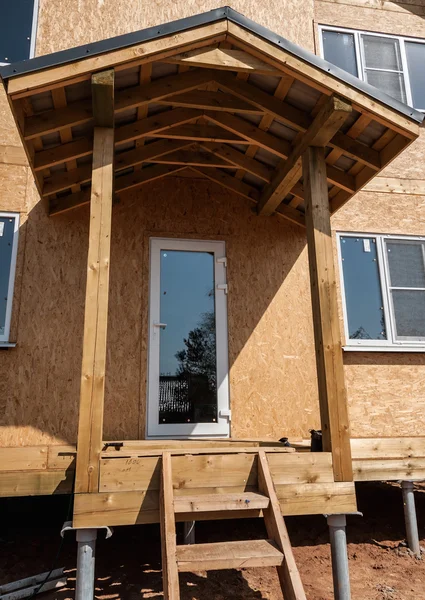 New home construction porch — Stock Photo, Image