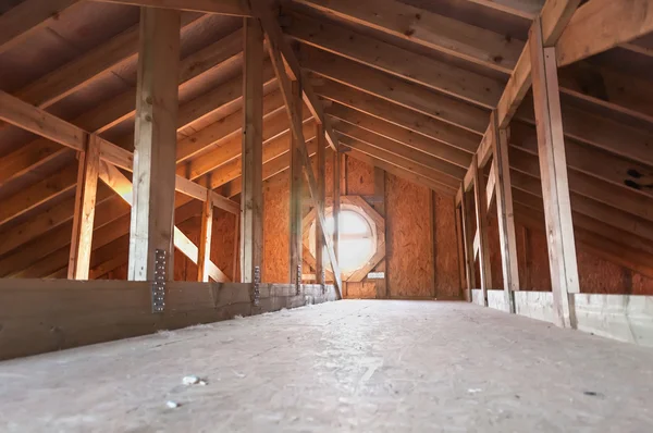 Attic wood construction — Stock Photo, Image