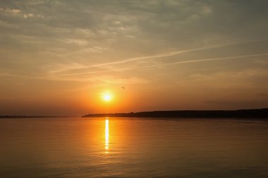 nehir gökyüzü günbatımı güneş