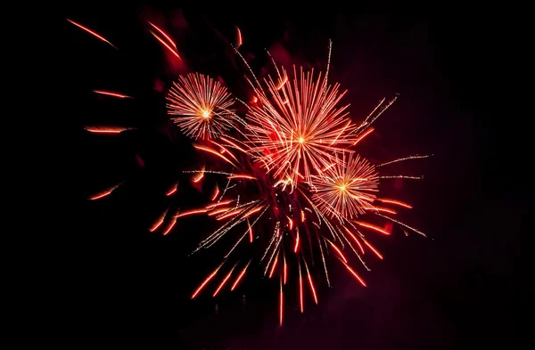 Saludos de fuegos artificiales — Foto de Stock