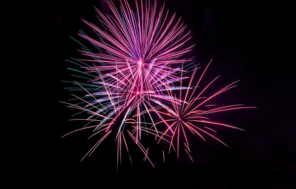 Saludos de fuegos artificiales — Foto de Stock