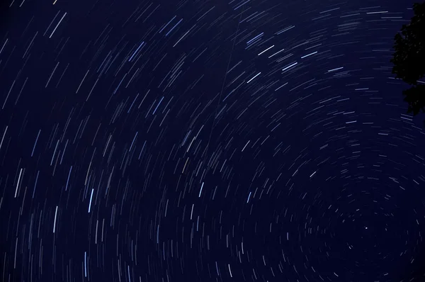 Star trails space — Stock Photo, Image