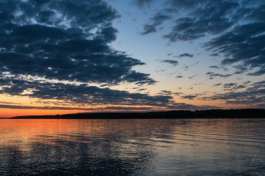 nehir gökyüzü günbatımı güneş