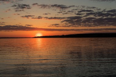 nehir gökyüzü günbatımı güneş