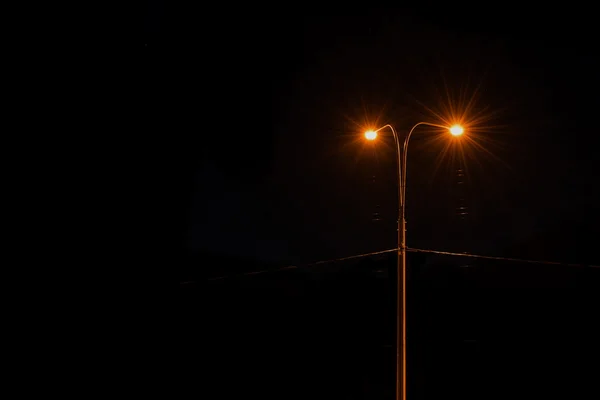 Urban street lamp sky night — Stock Photo, Image