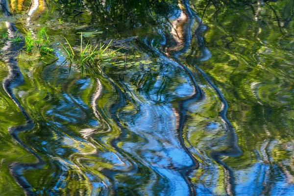 Textura agua reflexión fondo — Foto de Stock