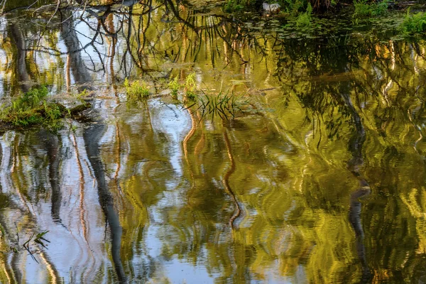Textura água reflexão fundo — Fotografia de Stock