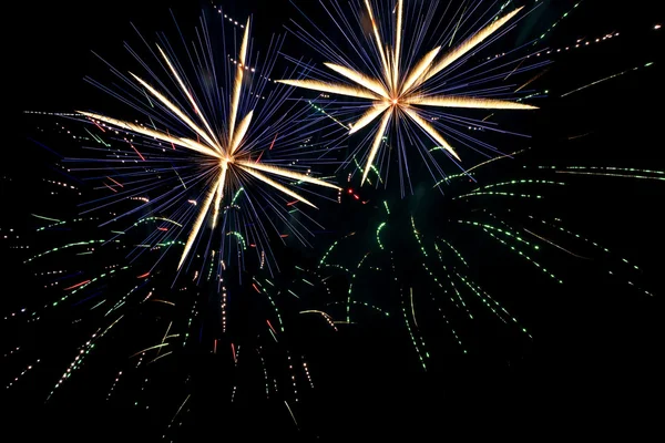 Fireworks salute holiday — Stock Photo, Image