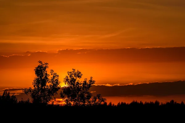 Ciel rouge coucher de soleil fond — Photo