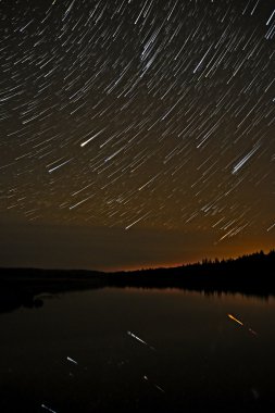 yıldız Gölü gökyüzü orman parçaları