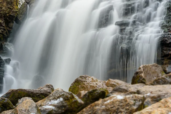 Wasserfall Stein Steine Herbst — Stockfoto