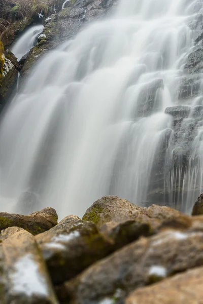 Wasserfall Stein Steine Herbst — Stockfoto