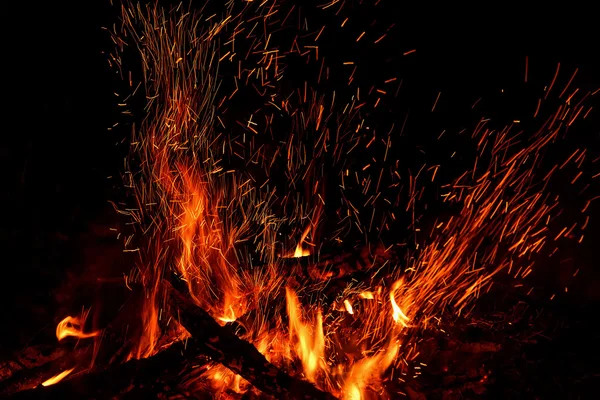 Fuoco fiamma falò scintilla — Foto Stock