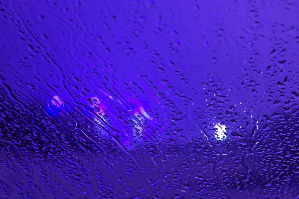 Water drops window rain car — Stock Photo, Image