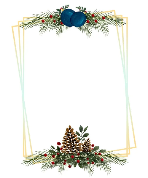 Design Cartão Natal Ornamentos Natal Design Quadro Festivo Para Férias — Fotografia de Stock