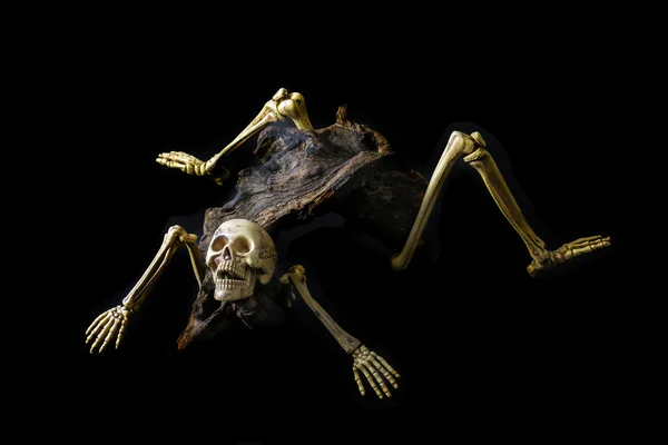 Skelet ghost ingezeten kwaad. — Stockfoto
