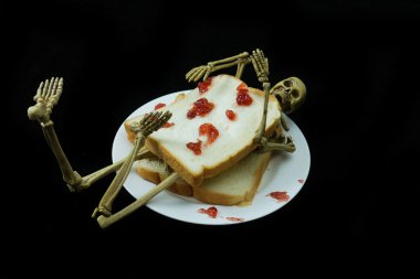 Hayalet insan kafatası .