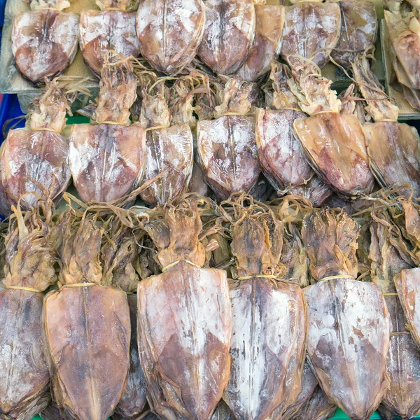 Chobotnice na trhu. — Stock fotografie